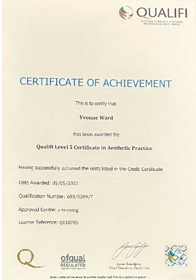 Level5AestheticPracticeCertificate23